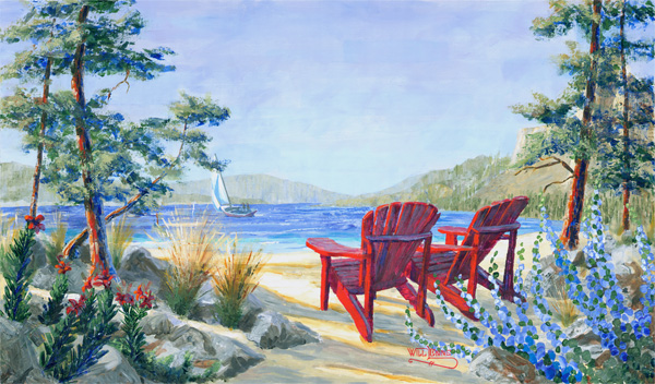 okanagan lake art, painting